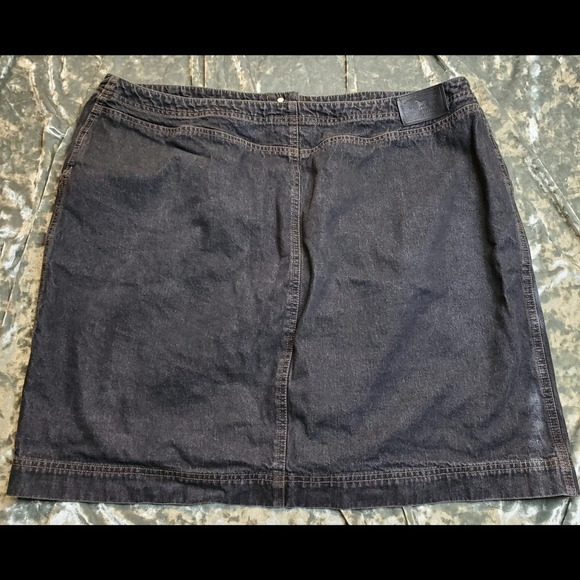 Lauren Jeans Co. Button Front Denim Skirt - Picture 6 of 6